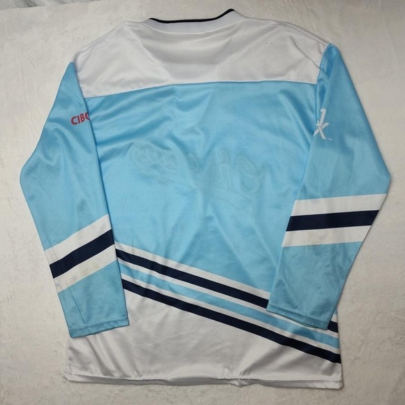 Chicago White Sox Shirt Mens Medium Blue White MLB Baseball Lace Up Jersey - Picture 6 of 10